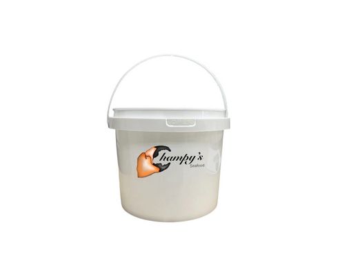 1 litro de balde redondo Personalize seu recipiente de alimentos com espessura de 1,0-2,5 mm