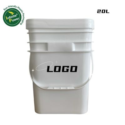 Balde de plástico de potência infinita com alça metálica 5L 8L 10L Certificado pela GAP/ISO/FDA