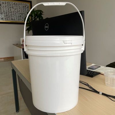 Reciclar Customizar balde de plástico de 15L com tampa e balde forte com alça de metal