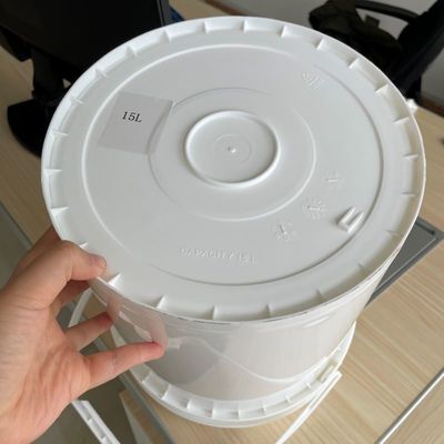 Reciclar Customizar balde de plástico de 15L com tampa e balde forte com alça de metal