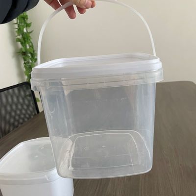 recipiente de gelado balde de plástico de qualidade alimentar com tampa e alça espessura de 1,0 a 2,5 mm