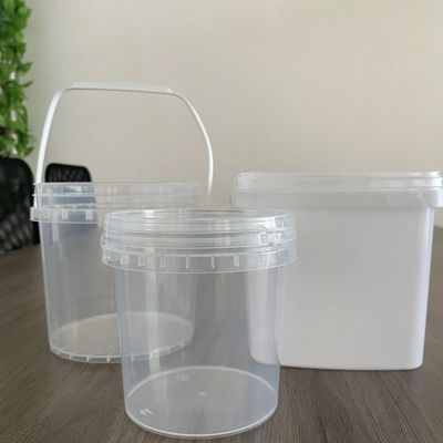 recipiente de gelado balde de plástico de qualidade alimentar com tampa e alça espessura de 1,0 a 2,5 mm