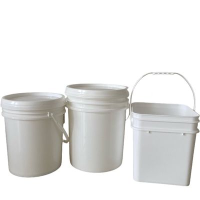 1L 2L 4L 5L balde de plástico redondo balde retangular com tampa balde de impressão de logotipo personalizado