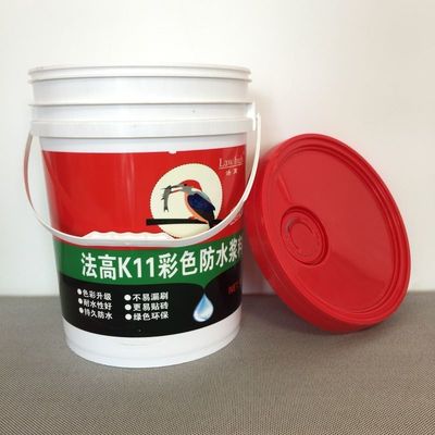 5L 10L 20L balde de plástico pesado com alça metálica transparente ou impressão personalizada