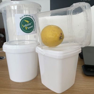 Balde de plástico HDPE transparente 3L 5L 8L recipiente de alimentos com espessura de 1,0-2,5 MM