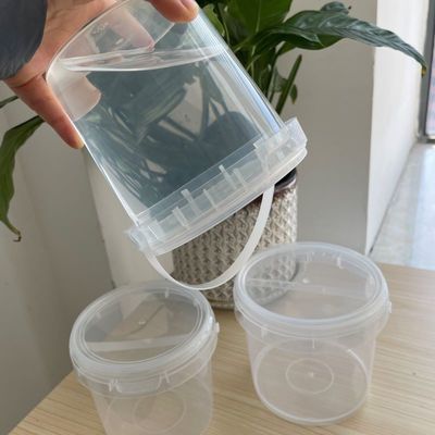 1L 2L 3L 4L 5L recipiente de alimentos balde de plástico transparente feito de polipropileno espessura 1,0 a 2,5 mm