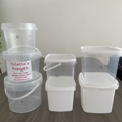 1L Tubos de plástico para sorvete e iogurte Cor Vermelha Impressão IML 1,0-2,5 mm Espessura