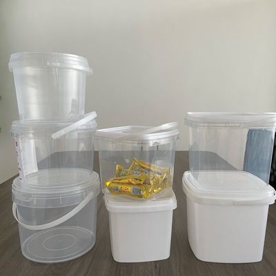 GAP/ISO/FDA Certificado 0.5L 1L balde de plástico transparente para doces em material de polipropileno