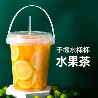 Embalagem para bebidas e alimentos Contenedor de plástico redondo com tampa 1L 2L 3L 4L 5L