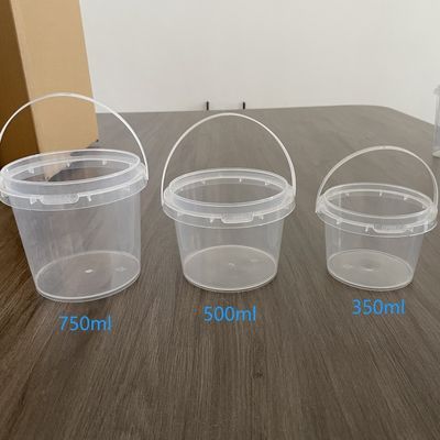 Container de balde de lanches de polipropileno para armazenar alimentos e doces