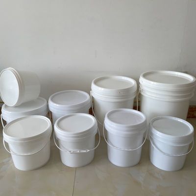 10L baldes de polipropileno com tampa e alça OEM plástico 2 galões recipiente de tinta