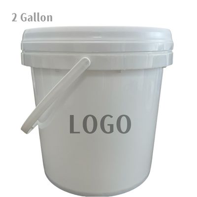 Impressão de transferência de calor 2 galões balde de plástico com tampa 1.0-2.5mm espessura