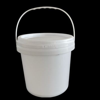 Tela de seda/transferência de calor/impressão IML Baldes de plástico branco personalizados para alimentos para animais de estimação