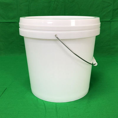 15L de plástico balde redondo de balde branco Snack desempenho com GAP/ISO/FDA Certificado