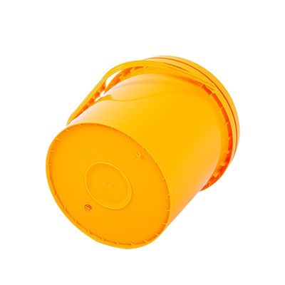 Balde transparente de 20L com tampa de fácil abertura e balde de plástico americano multiuso