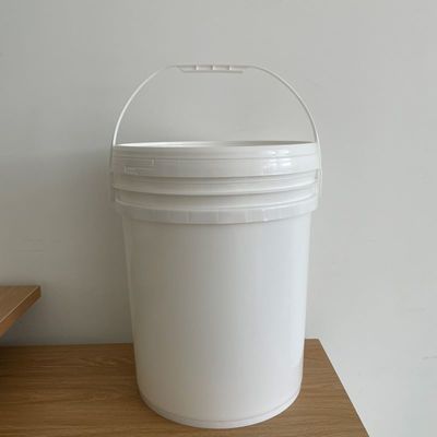 Impressão de tela de seda Balde de plástico redondo com balde de manobra de metal 3L 4L 5L 8L 10L 5 galões