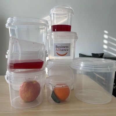 1L 2L 3L 4L 5L baldes de qualidade alimentar com tampa Material PP recipientes de plástico à prova de adulteração