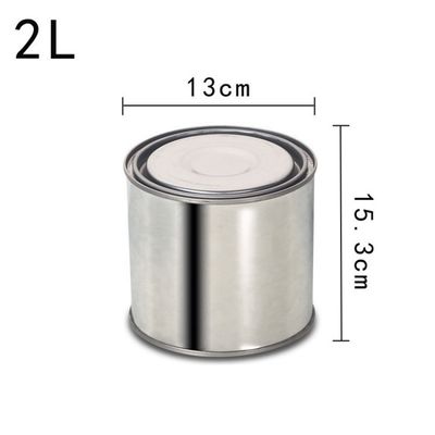 1L-5L Jar de metal redondo personalizado para manuseio de tinta e molho ou sem opção de manuseio