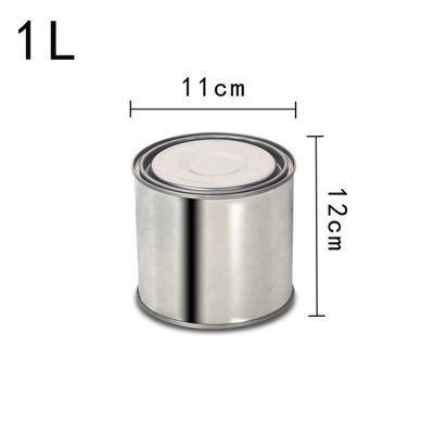 1L-5L recipiente de lata de metal redondo personalizado para molho de tinta e alimentos feito de polipropileno