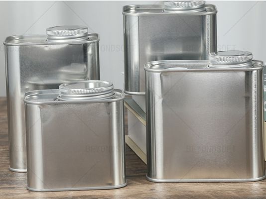 1L-5L lata de metal redonda perfeita para pintura e salsa com ou sem alça