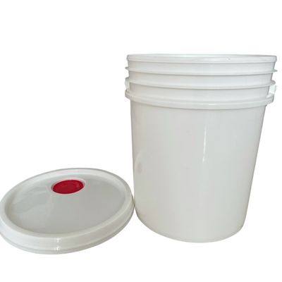Custom 5 galões 6 galões balde de plástico para transferência de calor impressão óleo lubrificante 20L 25L