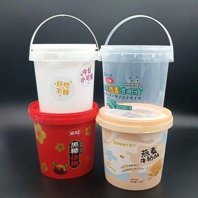 Balde de plástico de tampa fácil de abrir e fechar em tamanhos 3L-25L para aplicações personalizadas