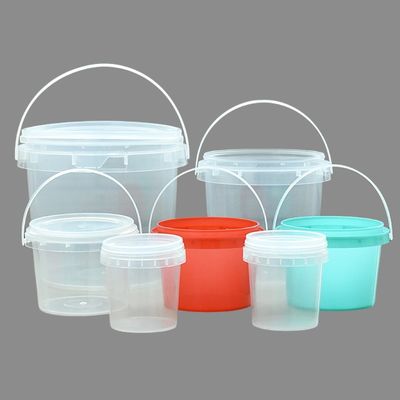 Balde de plástico de tampa fácil de abrir e fechar em tamanhos 3L-25L para aplicações personalizadas