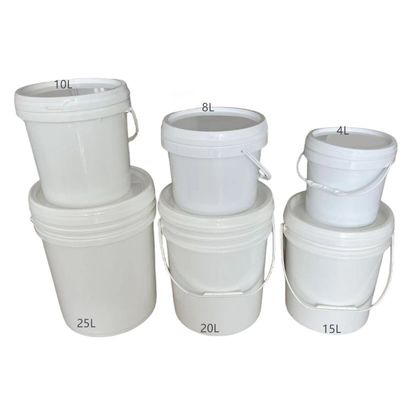 Personalize o seu armazenamento de alimentos para animais de estimação com um balde de plástico de 5 litros e uma tampa de 18 litros