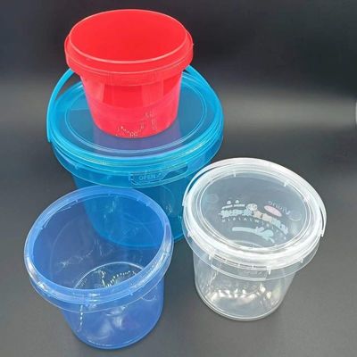 Customize 32 oz Container de doces 1L balde claro com luz LED Popcorn balde de plástico