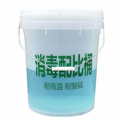 Customize 10L balde de plástico transparente 2.5 galões picles molho de leite de armazenamento de recipiente
