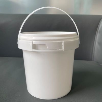 Balde de plástico branco transparente de 10L para armazenamento de alimentos Personalizar SIM Espessura 1,0 a 2,5 mm