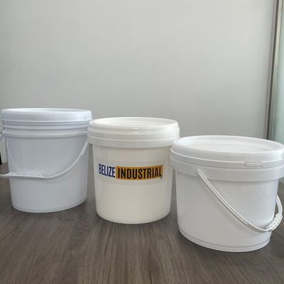 Amostra grátis Balde de plástico de qualidade alimentar 2 Gal 8L Balde de recipiente redondo
