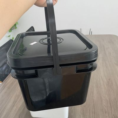 Balde de plástico seguro para alimentos 1L - 25L Balde com tampa temperada