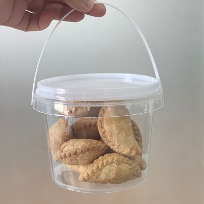 Fábrica de baldes de plástico da China Fornecer balde de plástico transparente mini