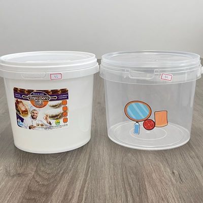 Preços de fábrica Balde de plástico 1L 2L 3L 4L 5L recipiente de alimentos