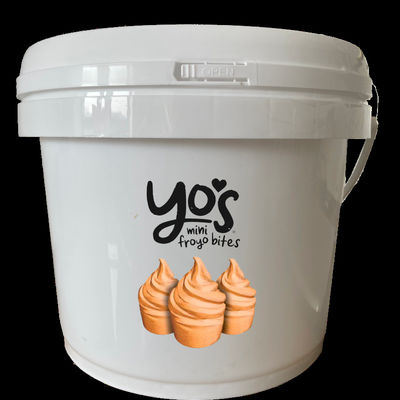 Amostra grátis Balde de plástico de qualidade alimentar 2 Gal 8L Balde de recipiente redondo