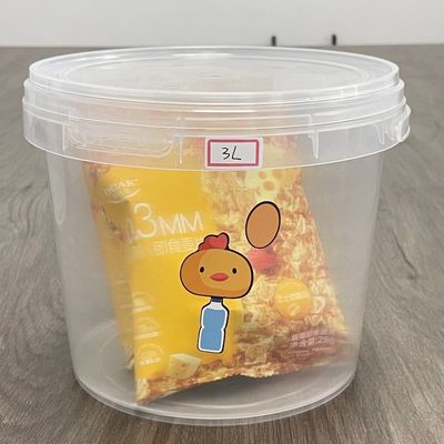 Fábrica de baldes de plástico da China Fornecer balde de plástico transparente mini